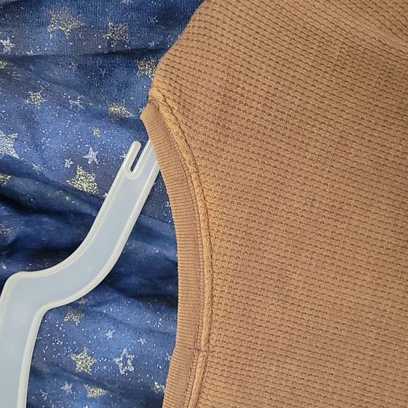 🍂3/$10 Apt. 9 Brown "Pure Love" Long-sleeve Waffle-knit Top - Picture 10 of 11